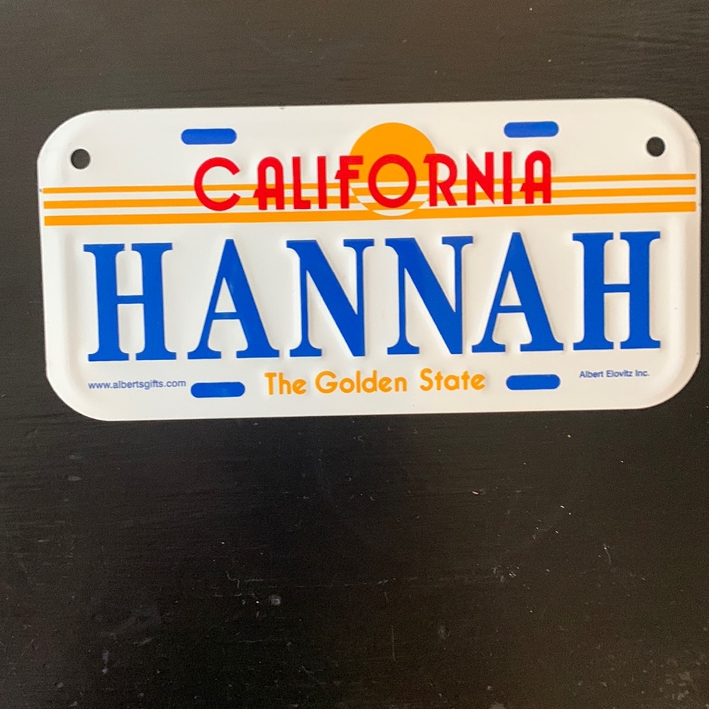 Decorative California License Plate
